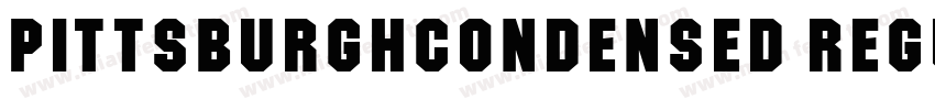 PittsburghCondensed Regular字体转换
